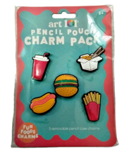 New Art 101 Pencil Pouch Charm Pack Fun Food Charm 5-Pack - $9.99