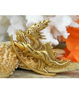 Vintage Salvador Dali Winged Angel Brooch Pin Judaica Israel Signed - $64.95