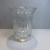 Fifth Avenue Crystal Hurricane Shade Lamp Candle Heavy Clear 7.75&quot; - $19.79