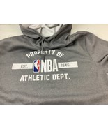 NBA Mens Athletic Dept. M Hoodie Gray Sweatshirt Fleece Long-sleeves - $17.50