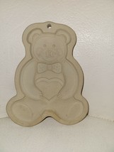 Vintage Teddy Bear Cookie Mold Pampered Chef Stoneware 1991 - £9.55 GBP