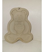 Vintage Teddy Bear Cookie Mold Pampered Chef Stoneware 1991 - £9.60 GBP