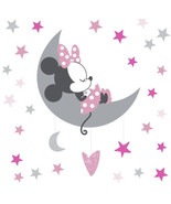 Disney Baby Minnie Mouse Pink/Gray Celestial Wall Decals by Lambs &amp; Ivy - £11.06 GBP
