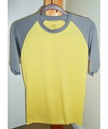 Patagonia Performance Base Layer Capilene Women&#39;s S/S Shirt Yellow/Gray ... - $15.84