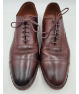 Allen Edmonds &quot;PARK AVENUE&quot; Men&#39;s Leather Cap-Toe Oxfords 11 Brown Dress... - £133.05 GBP