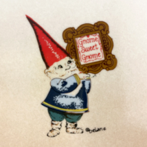 DeLane Lange Gnome Art Tile Decorative Gnome Sweet Gnome Sign - £22.87 GBP