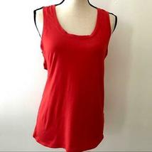 Fabletics Red Open-Back Mariela Tank, Size Large - £27.52 GBP