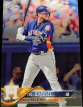 2018 Topps Chrome -Yuli Gurriel* Card #168 MLB Houston Astros 2022 World... - $1.70