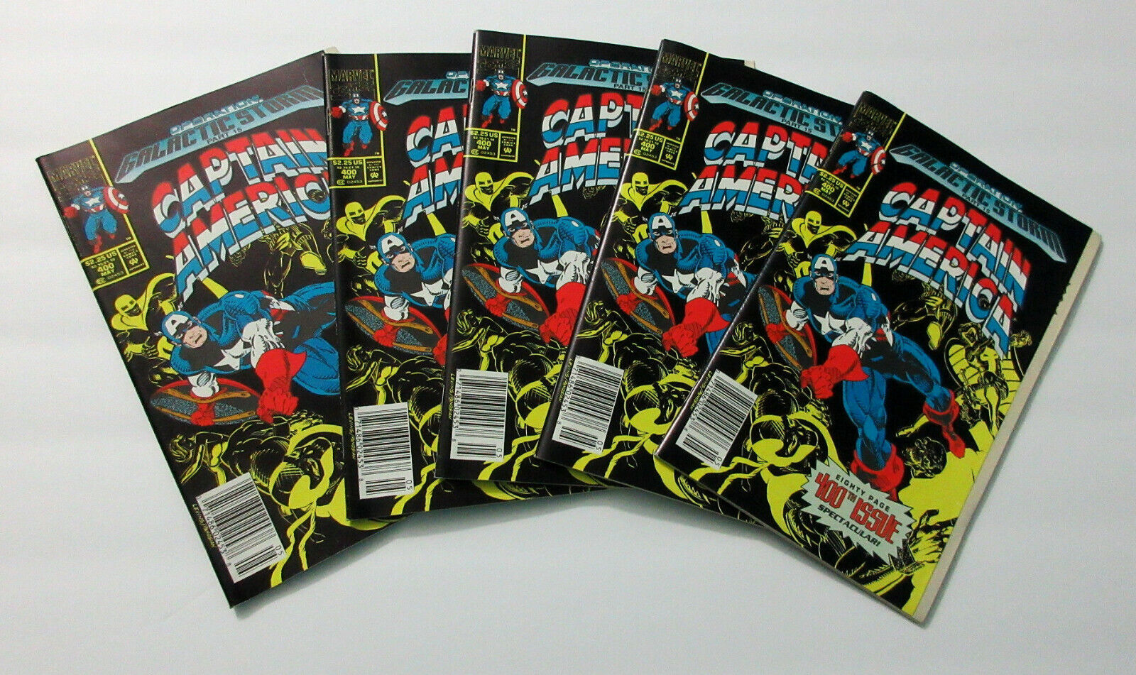 5 Copies! 1992 Captain America 400 Marvel Comics Comic book: Reprints Avengers 4 - $48.57