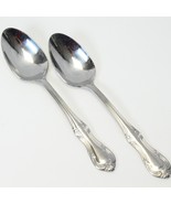 Wallace Ashford Serving Spoons 8 1/2&quot; Stainless 18/10 Lot of 2 - £14.65 GBP