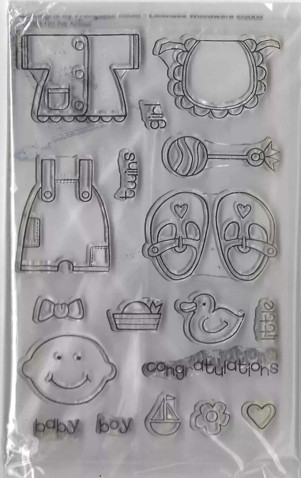 Baby Stamp Set. App 10x15cm - $5.00
