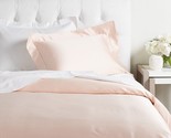 Sferra Giotto Petal Full Fitted Sheet Pink Solid Cotton Sateen 590TC Ita... - $170.00