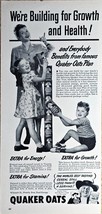 1948 QUAKER OATS - Growth and Health - Kids-Best Tasting Cereal Vintage ... - $10.53