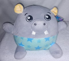 Dream Beams Whimsical Hippo Henry 7&quot; Glow in the Dark Small Plush NWT - £7.00 GBP