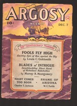 Argosy 12/7/1940-Munsey-Pulp thrills by W.C. Tuttle-58th Anniversary issue-No... - £26.18 GBP