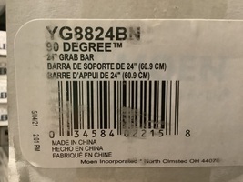 Moen YG8824BN 90 Degree 24-Inch Designer Grab Bar - Brushed Nickel - $69.90