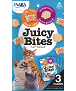 Inaba Juicy Bites Cat Treats - Scallop and Crab Flavor (3 Pack) - £4.62 GBP+