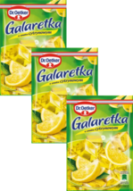 Dr. Oetker instant Jello: LEMON flavor PACK of 3 Made in Poland FREE SHIP - $10.88