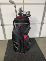Adams Golf Idea A12 OS 7 Clubs in Matching 14 Way Divider Bag with Rain ... - $125.88