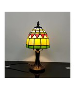 Vintage Gothic Tiffany Style Lamp Colored Glass Lamp, Add Elegance to Yo... - $135.83 CAD