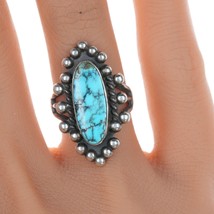 sz5.5 Navajo Curio sterling and turquoise ring - £103.54 GBP