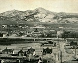 Livingston Montana MT Mount Baldy Bitds Eye View 1911 Vtg Postcard S20 - $10.19