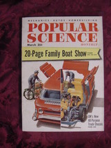 Popular Science Magazine March 1955 Family Boat Show Gm Trucks - £6.92 GBP