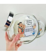 The Flintstones cookie jars Hanna Barbera canisters Bosch promotional candy jars - £43.91 GBP