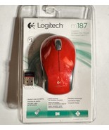 Logitech M187 Wireless Mini Mouse, Red - £15.63 GBP