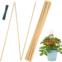 50 Pack 15.8 Inch Plant Stakes,Bamboo Plant Sticks Support,Floral Plant ... - £9.67 GBP