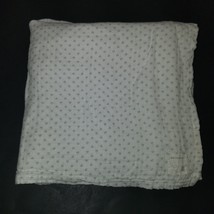 Burt&#39;s Bees Baby Gray White Muslin 100% Organic Cotton Swaddle Blanket Lovey - £9.96 GBP