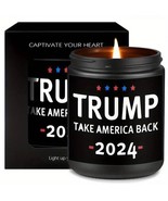 Donald Trump Candle- Lavender Scent- Trump Take America Back 2024 - Blac... - $367.59 MXN