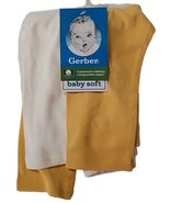 Gerber Baby Girl 2-Piece Ivory/Ochre Yellow Modern Fit Pants Size 12M - £6.68 GBP