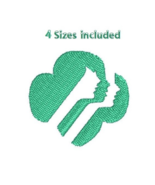 Girl Scouts digitized machine embroidery design Digital Download - $3.99
