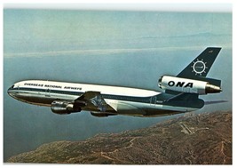 Overseas National Airways DC 10 airline issued Airplane Postcard - £5.83 GBP