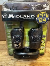 Midland 28-Channel W/ 24-Mile Range 2 Pack Walkie Talkies #LXT460VP3 - $82.12 CAD