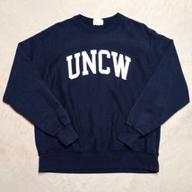 Champion UNC Wilmington Reverse Weave Crewneck Pullover Sweatshirt - Siz... - £23.50 GBP