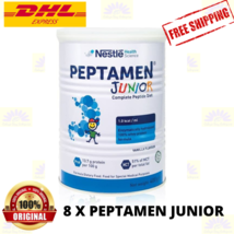 8 X Nestle Peptamen Junior 400g Complet Peptide Régime Goût Vanille - Ex... - $487.99