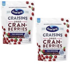 2 Packs Ocean Spray Craisins Dried Cranberries Original (48 oz.) FREE SH... - £19.27 GBP