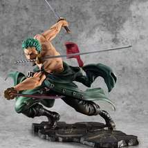 One Piece Action Figure Roronoa Zoro  Collectible Figurine Box Set 10cm - £24.04 GBP