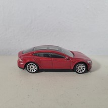 Tesla Roadster Diecast Toy Car Matchbox Burgundy #4/100 2.75&quot; Limited Edition - £7.77 GBP