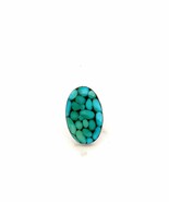 Vtg Sterling Silver Signed 925 DTR Jay King Oval Inlay Chunky Turquoise ... - $115.41 CAD