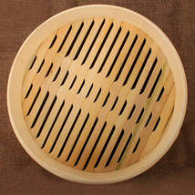 Bamboo Bun Steamer Food Veggie Steamer Basket, Size: 27cm Cage - £7.11 GBP