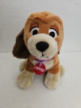 Walt Disney Fox and the Hound Copper Dog Plush Stuffed Animal 7&quot; Tan Brown - £11.03 GBP