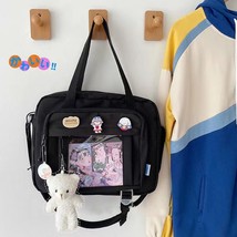 Japanese High School Girls JK Bag Transparent Handbags Book Bag Satchels Shoulde - £28.11 GBP