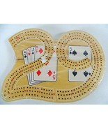 New Number 29 Shaped Wooden Cribbage Board Wood with peg storage in back - $40.55 CAD