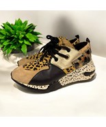 Steve Madden Cliff Cheetah Leopard Platform Sneaker Tennis Shoe Women’s ... - $737.74 MXN