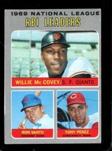 1970 Topps #63 Willie MCCOVEY/RON SANTO/TONY Perez Vg+ Nl Rbi *X70208 - £2.74 GBP