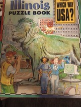 Vintage Highlights Which Way Usa? Illinois State Facts Puzzle Book &amp; Map - £7.18 GBP