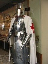 Medieval Knight Suit Of Armor Templar Combat Full Body Armour Costume - £868.69 GBP